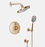 Tiburon Thermostatic Shower Set with Handshower, Satin Bronze PVD