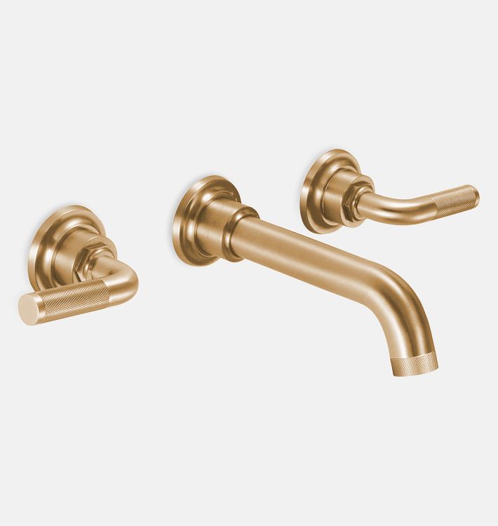 Descanso Wall Mount Faucet, 6.5" - Satin Bronze PVD