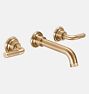 Descanso Wall Mount Faucet, 6.5" - Satin Bronze PVD