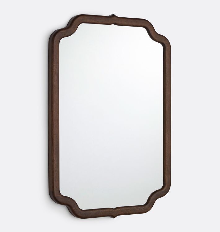 Natalia Wood Frame Mirror, 24" x 36" - Espresso