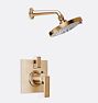 Morro Bay Thermostatic Shower Set, Satin Bronze PVD