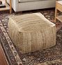 Jute Braided Pouf