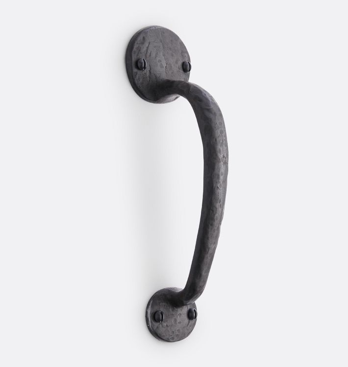 Garage Cast Bronze Bean Pull Handle, 9-1/4" - Bronze