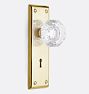 Putman Door Set - Laquered Brass - Tubluar Knob - Keyhole Passage