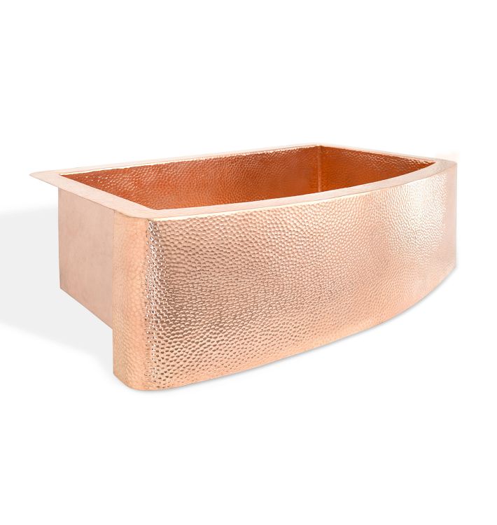 Rhapsody Kitchen Single Sink, Polished Copper