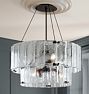 Willamette 32&quot; Double Tier Chandelier, Clear Glass