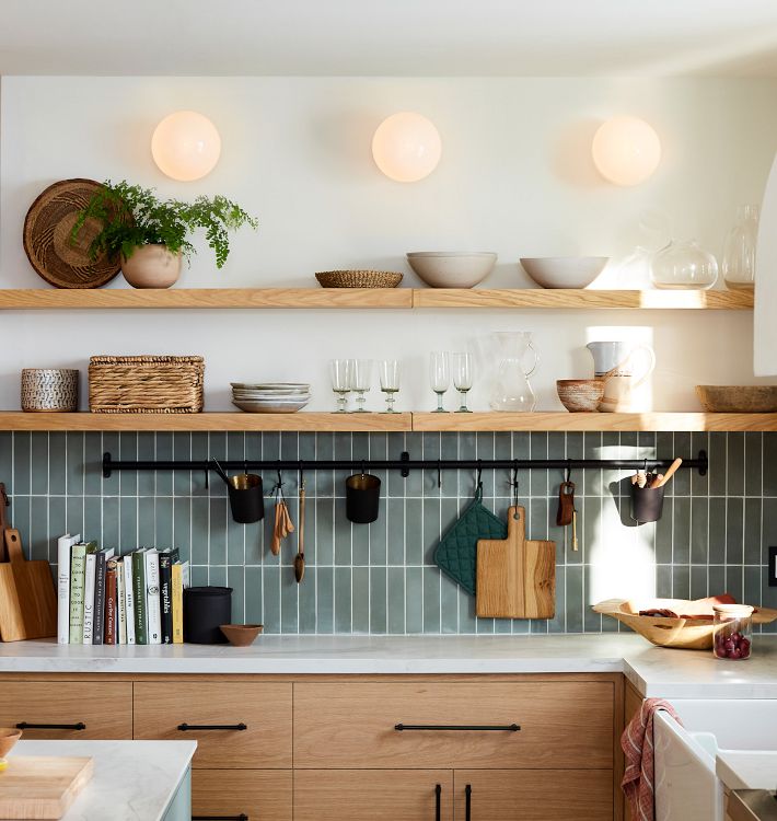 Floating Wood Shelf with 2 Height Rejuvenation
