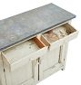 Vintage Sideboard with Galvanized Steel Top