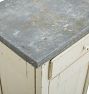 Vintage Sideboard with Galvanized Steel Top