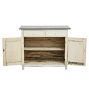 Vintage Sideboard with Galvanized Steel Top