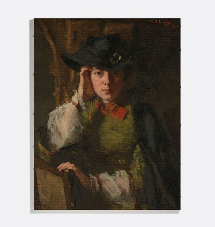 Potrait of Lizzy Ansingh Framed Reproduction Wall Art Print 13"x17" by Thérèse Schwartze