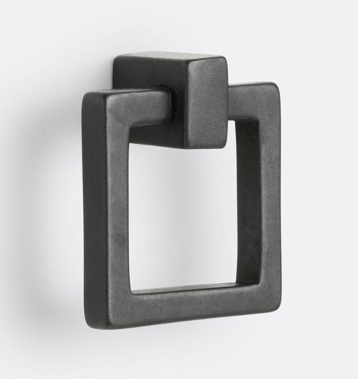 Chloe Square Drop Ring - Square - Charcoal Bronze