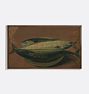 Still Life With Fish Framed Reproduction Wall Art Print 20"x12" by Unknown Artist