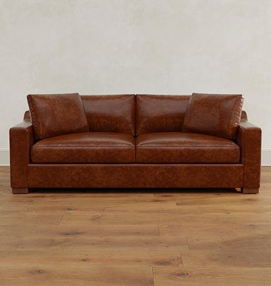 Leather full sleeper sofa best sale