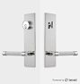 Trask Brass Lever Exterior Door Set With Level Bolt Smart Lock - PN - PN