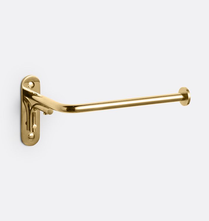 Posey Toilet Paper Holder - Unlacquered Brass