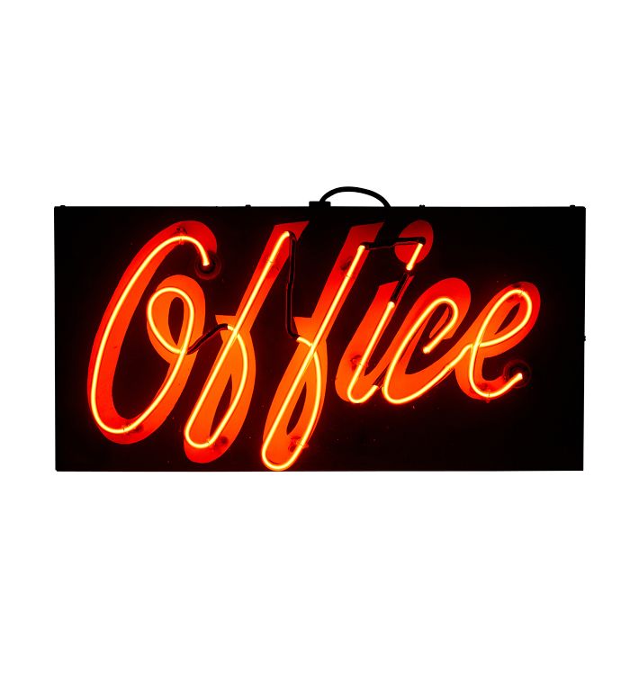 Neon OFFICE Sign-Circa 1940s