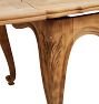 Antique French Provincial Extendable Oak Dining Table with Parquet Top