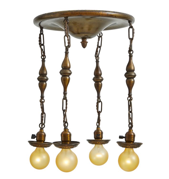 Vintage Classical Revival 4-Light Flush Mount