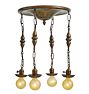 Vintage Classical Revival 4-Light Flush Mount