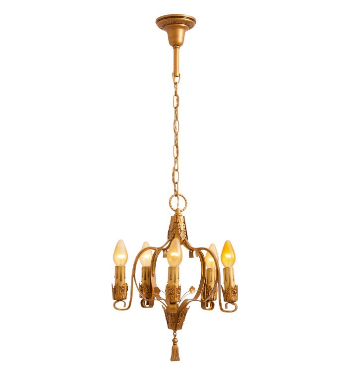 Vintage Classical Revival Candle Chandelier