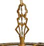 Vintage 4-light Classical Revival Bare Bulb Chandelier