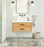 Geneva 36&quot; White Oak Single Vanity with Vessel Top