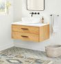 Geneva 36&quot; White Oak Single Vanity with Vessel Top