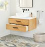 Geneva 36&quot; White Oak Single Vanity with Vessel Top