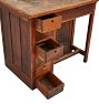 Vintage Oak 7-Drawer Standing Desk