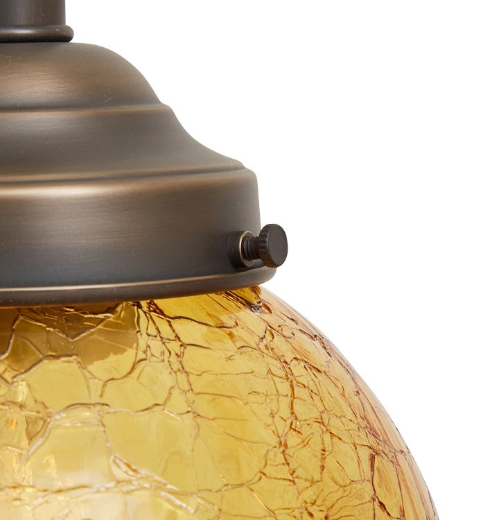 Crackle glass pendant light clearance