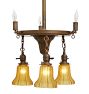 Vintage Sheffield-Style Converted Gas with Electric Chandelier