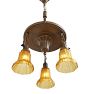 Vintage Sheffield-Style Converted Gas with Electric Chandelier