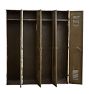 Weathered Vintage Industrial 4-Bay Locker Set