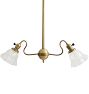 Antique Electric 2-Arm Pendant with Turnkey Sockets