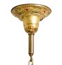 Vintage 5-Light Candle Chandelier with Polychrome Highlights