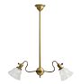 Antique Electric 2-Arm Pendant with Turnkey Sockets