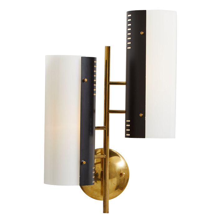 Vintage Stilnovo Double Cylinder Sconce