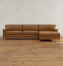 Greyson Leather Chaise Sectional