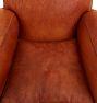 Art Deco Leather Club Chair