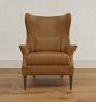 Clinton Modern Wingback Leather Recliner Chair