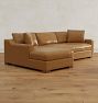 Sublimity Leather 2-Piece Chaise Sofa