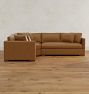 Wrenton Leather 3-Piece Arm Sofa with Wedge Corner