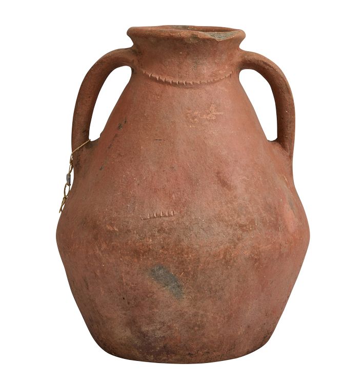 Vintage Turkish Terra Cotta Storage Vessel