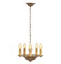 Vintage Art Deco 5-Light Candle Chandelier