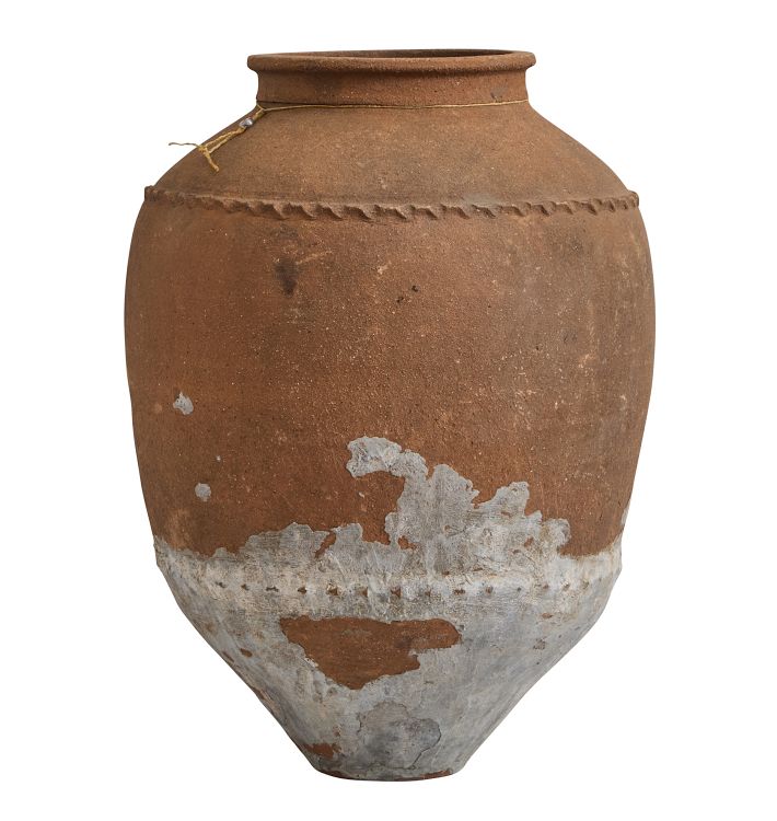 Vintage Turkish Terra Cotta Storage Vessel