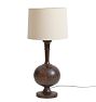 Vintage Mid-Century Turned Wood Table Lamp