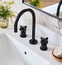 West Slope Cross Handle Widespread Bathroom Faucet