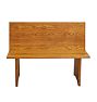 Vintage Solid Oak Entry Bench