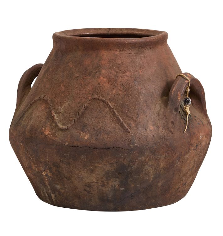 Vintage Turkish Terra Cotta Storage Vessel